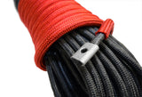 90' x 3/8" (10mm) black double braided synth winch line